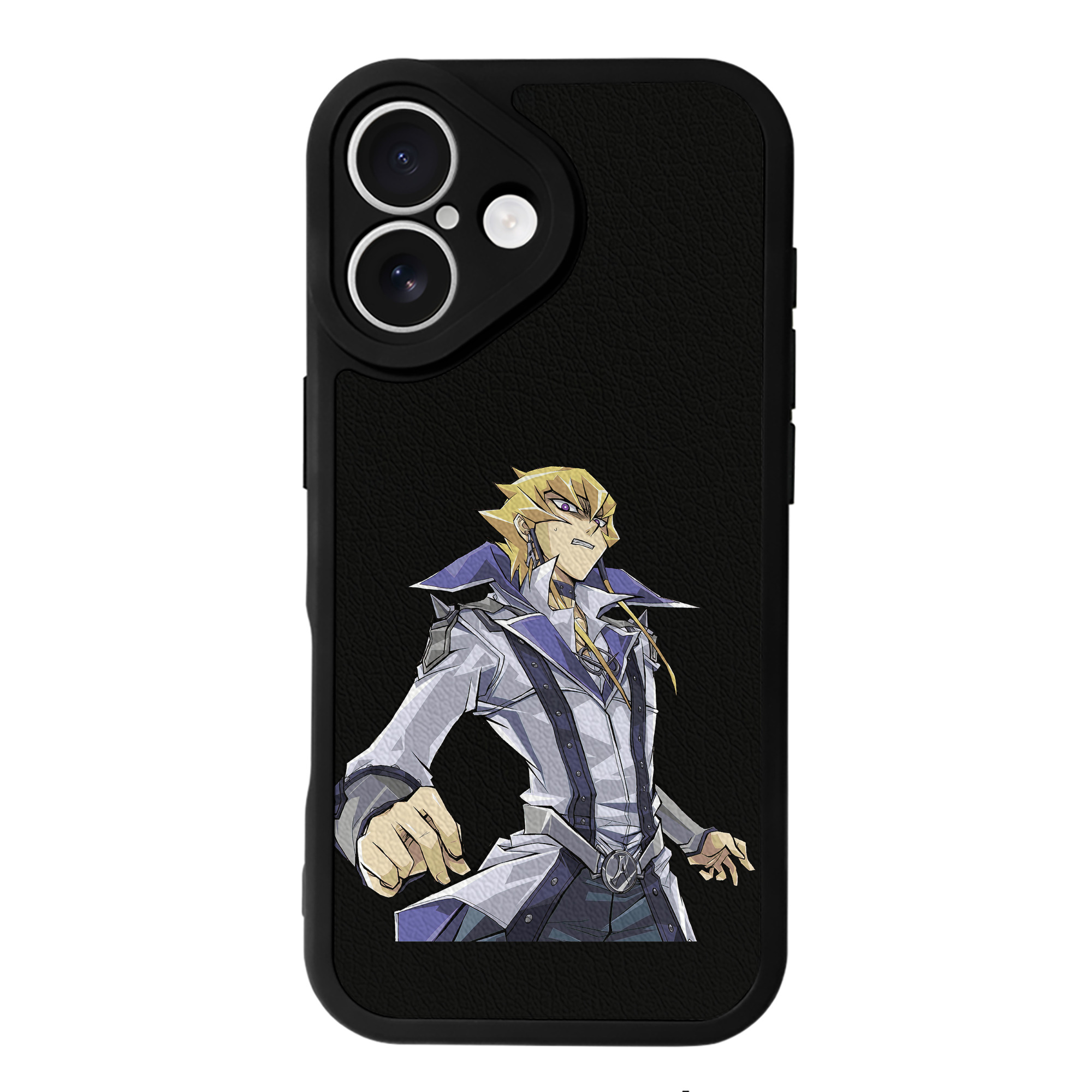 （画像用） 遊☆戯☆王 Yu-Gi-Oh! 【iPhone 16シリーズ対応】シリコンスマホケース（レザー調） 材質：シリコン